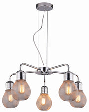 Lampadario Candellux Gliva 35-58669 5xE27 cromo metallo