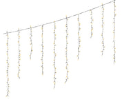 Catena LED icicle 256 luci 375x60 cm