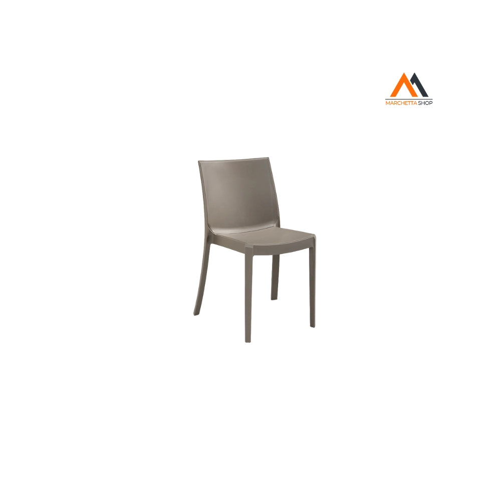 SEDIA IN POLIPROPILENE 'PERLA' beige taupe