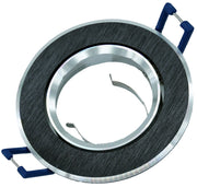 Faretto orientabile tondo nero/argento GU10 IdeaLED ID-1023