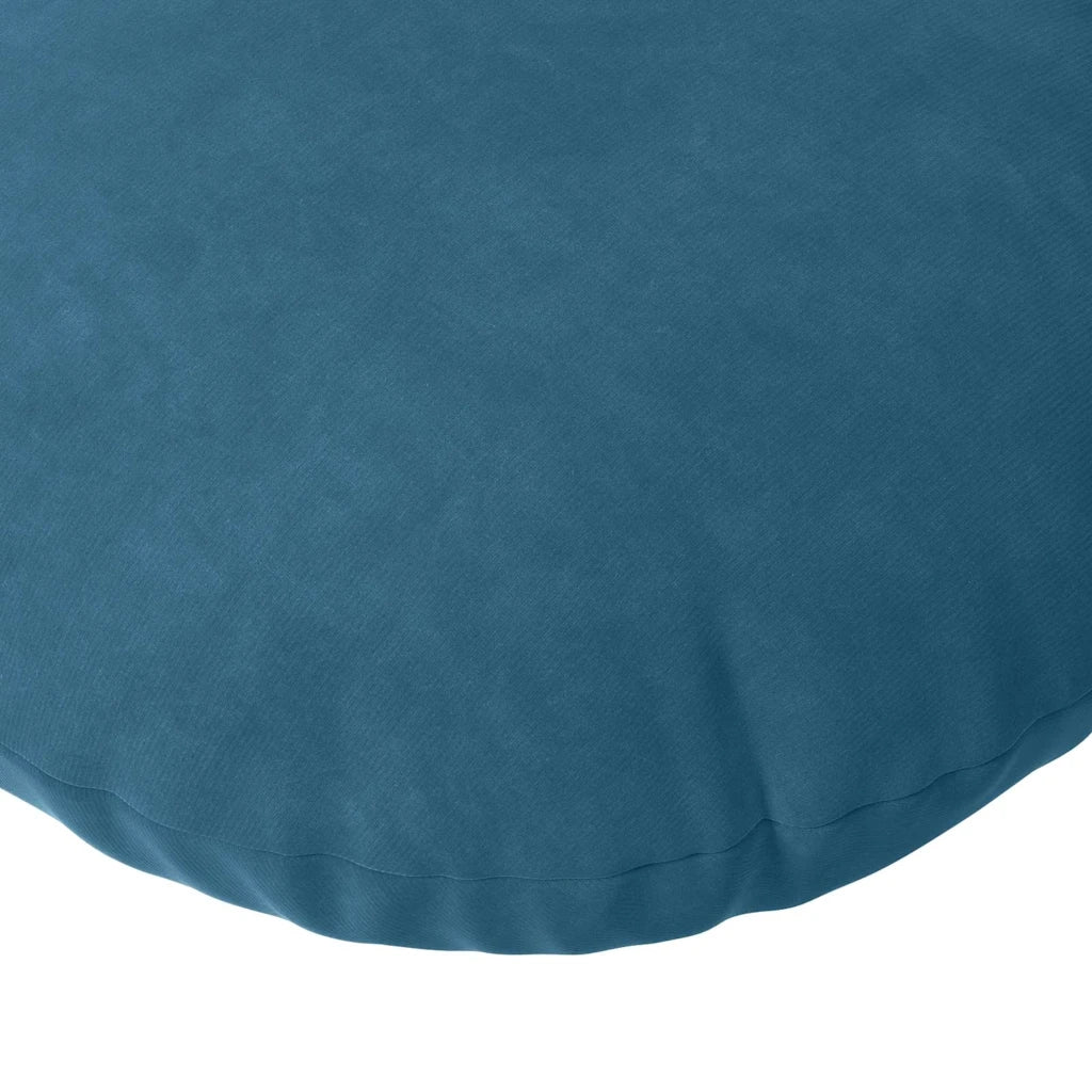 Cuscini per Seduta 2 pcs Blu Ø60 x 21 cm Velluto 42014210