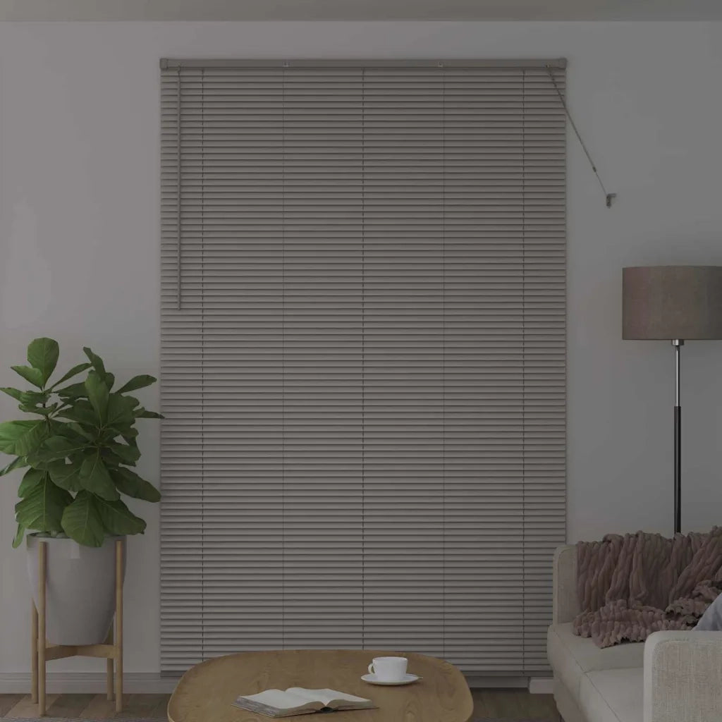 Tendaggi a Veneziana | Tenda a lamelle Argento 220 x 145 cm Alluminio