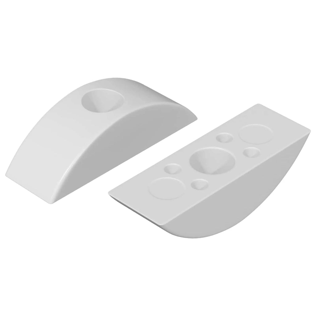 Dado a mezzaluna 2 pcs Bianco M6 Polipropilene 864448