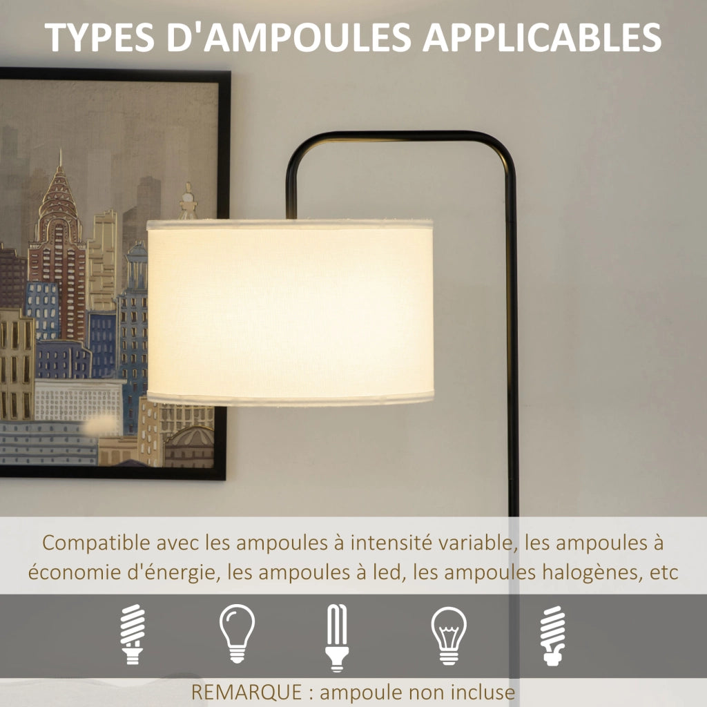 Lampada da terra ¨C Minimal ¨C nero metallo 64x38x163.5 cm