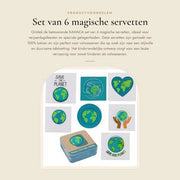 Set di asciugamani 100% cotone - Insieme da 6 - Disegno adatto ai bambini - Facile da pulire - Idoneo per la pelle - Effetto magico - Asciugamani per il bagno