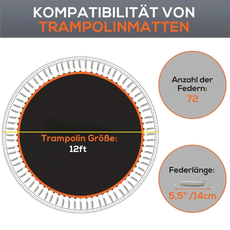 TAPPETO DI RICAMBIO PER TRAMPOLINO ROTONDO Ø323 cm ARANCIONE