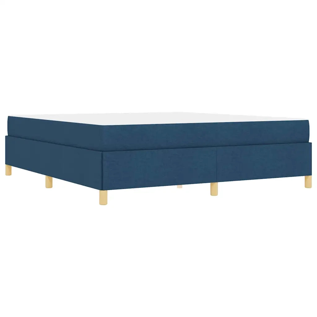 Struttura del letto con materasso Blu 180 x 200 cm Tessuto 3398961