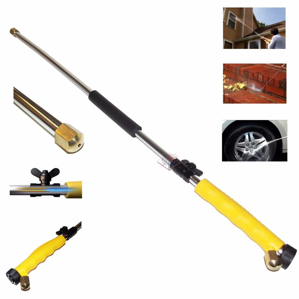 Trade Shop - Lancia Ad Alta Pressione Senza Idropulitrice Pulitore Con Bocchette Water Zoom -