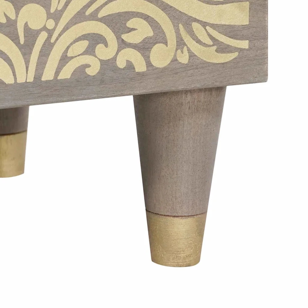Set di 2 Comodini | Armadio da Notte | Mobiletto da notte con porta Grigio 40 x 33 x 46 cm
