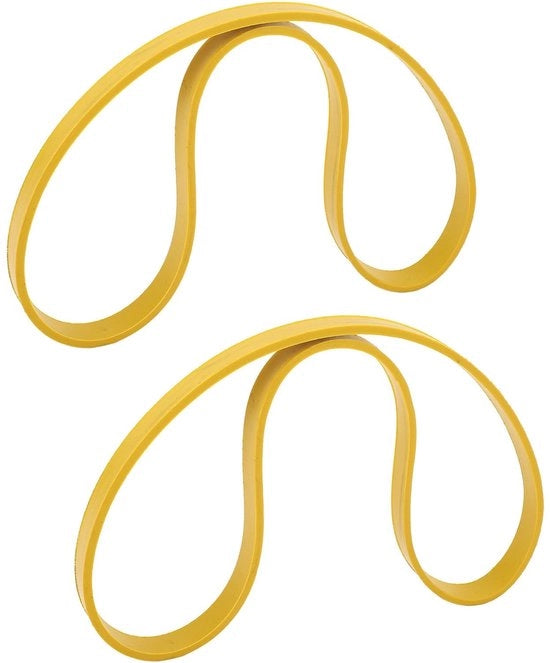 Cintura di taglio 2 pezzi - Gomma - Antiscivolo - Adatto per 10 pollici - Sostituzione di parte danneggiata - Larghezza 12,75 mm - Cintura di taglio a nastro