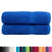 Asciugamani Premium SOLUND 2 pz Blu 50x100 cm 600 g/m² 137185