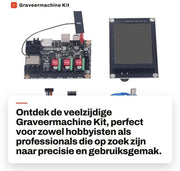 Kit di graveatura universale - Touchscreen da 3,5 pollici - Processore Cortex-M4 - Supporto Gcode - Supporto scheda di memoria - Set di graveatura
