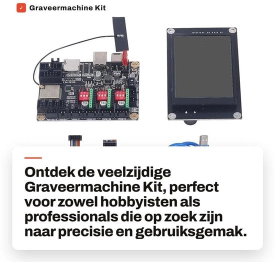 Kit di graveatura universale - Touchscreen da 3,5 pollici - Processore Cortex-M4 - Supporto Gcode - Supporto scheda di memoria - Set di graveatura