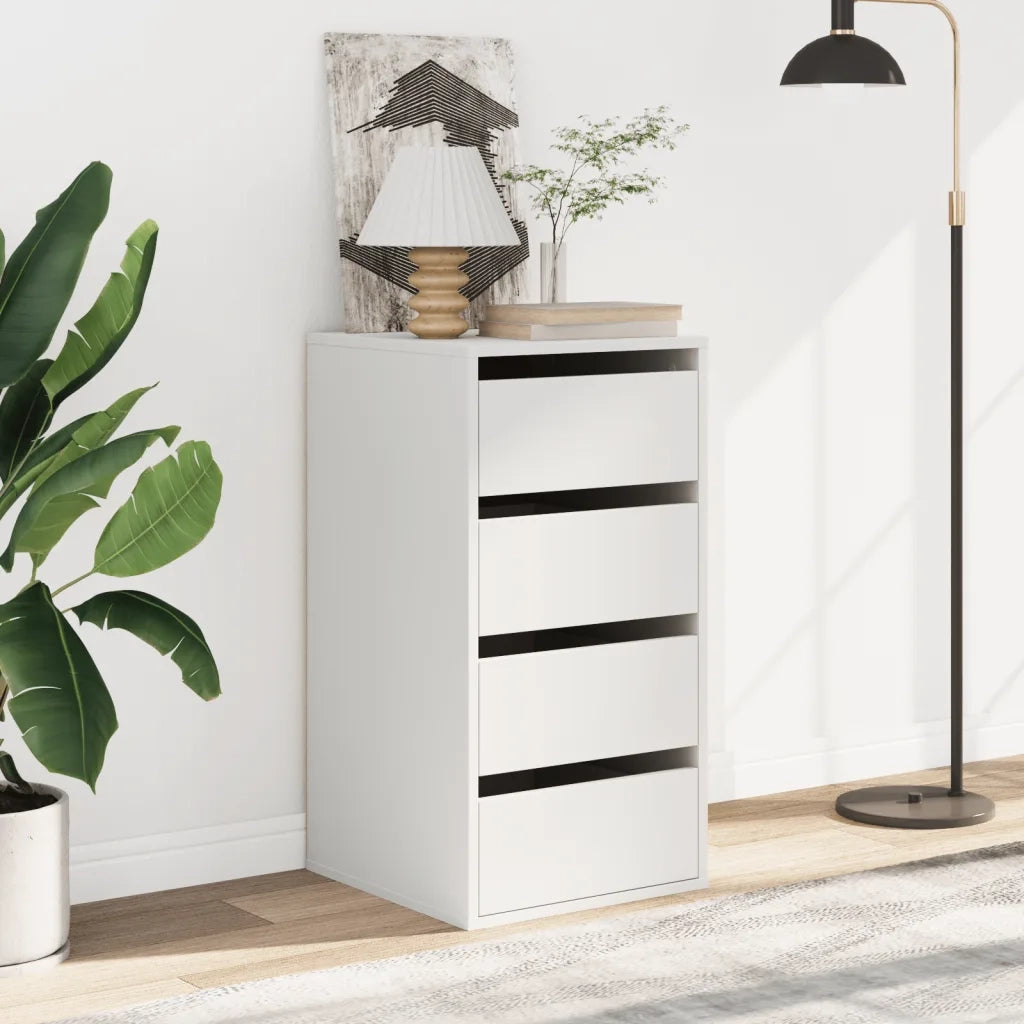 Cassettiera Bianca 40x41x76 cm in Legno Multistrato CFW4610669