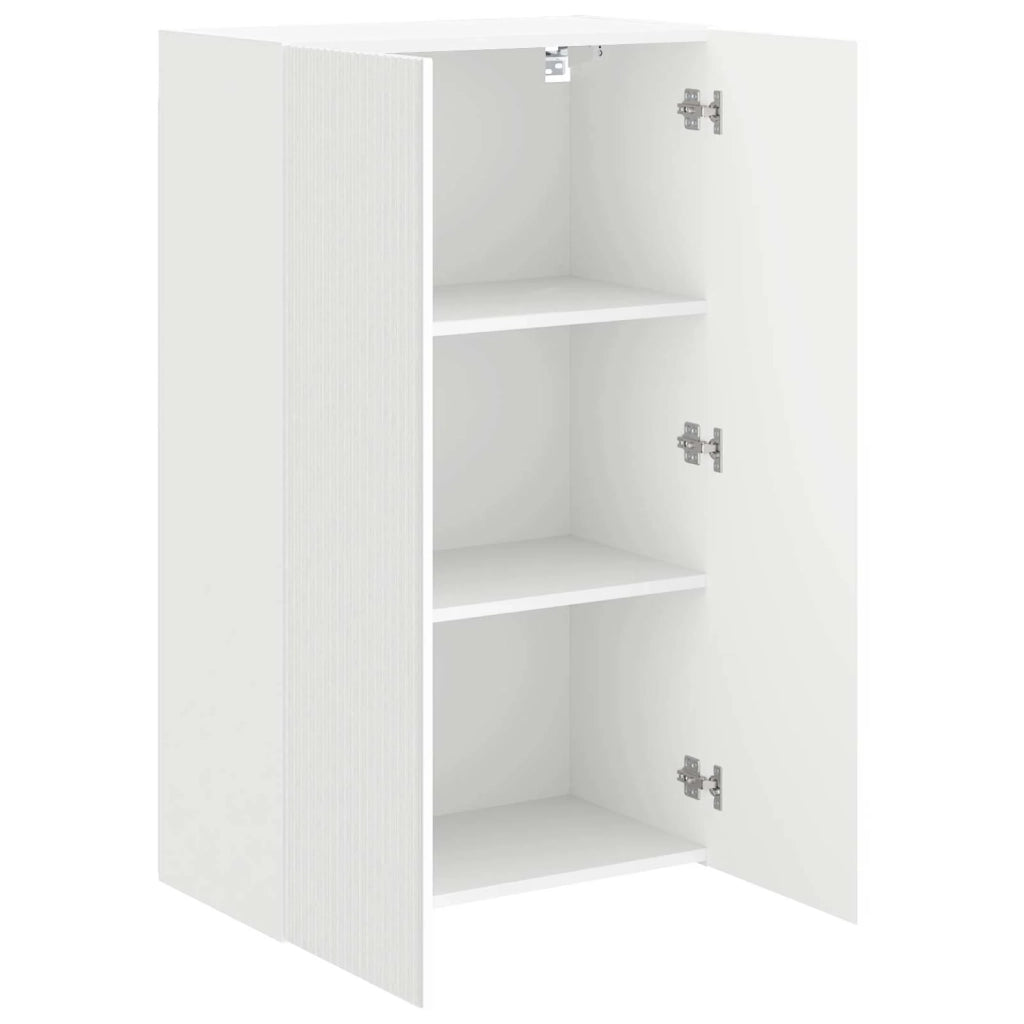 Mobile TV da parete Bianco 59,5 x 31 x 100 cm Legno multistrato 892369