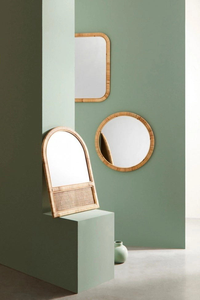 Specchio Arco Legno Marrone Boho da Interno 50×70 - EDWARDS