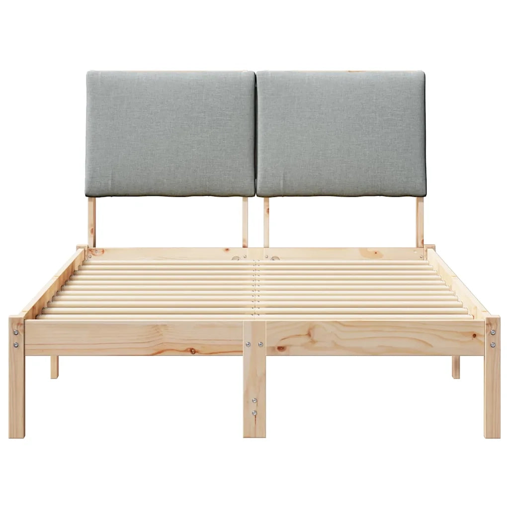 Struttura del Letto Marrone e grigio chiaro 120 x 190 cm
