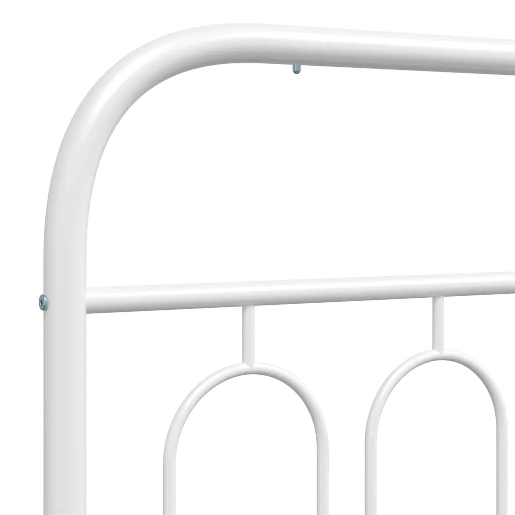 Testiera di Ricambio in Metallo Bianco 80 cm 377193