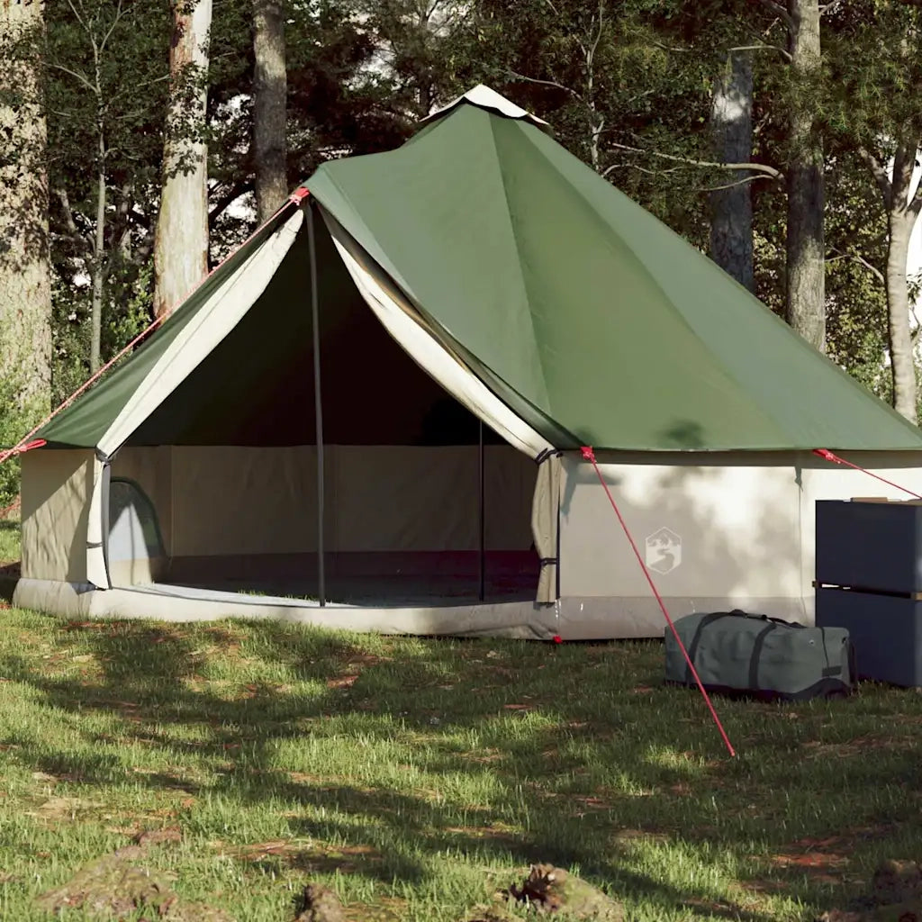 Tenda Familiare Tipi per 6 Persone Verde Impermeabile