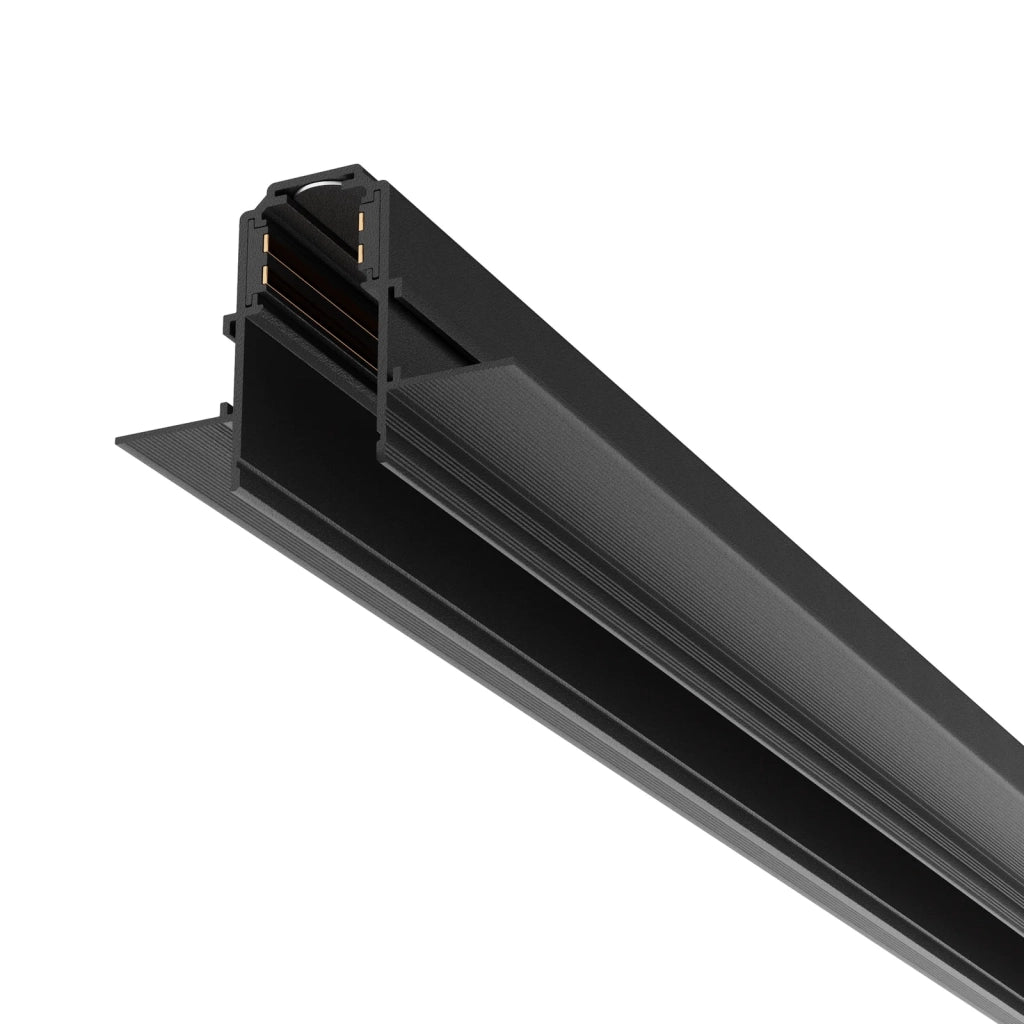 Maytoni Binario Da Incasso design Exility nero alluminio