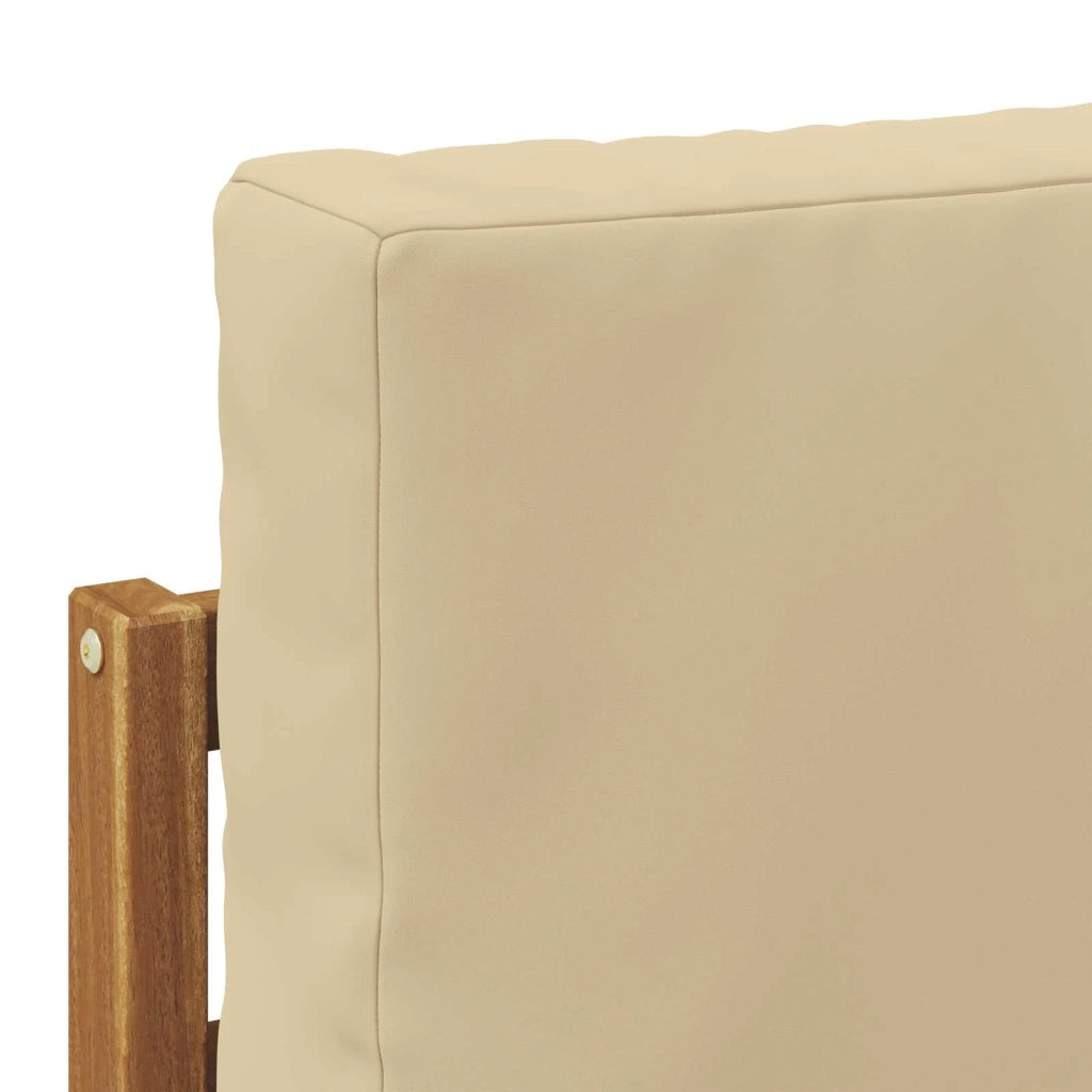Set divano sezionale con cuscino 7 pcs Naturale e Beige 3384489