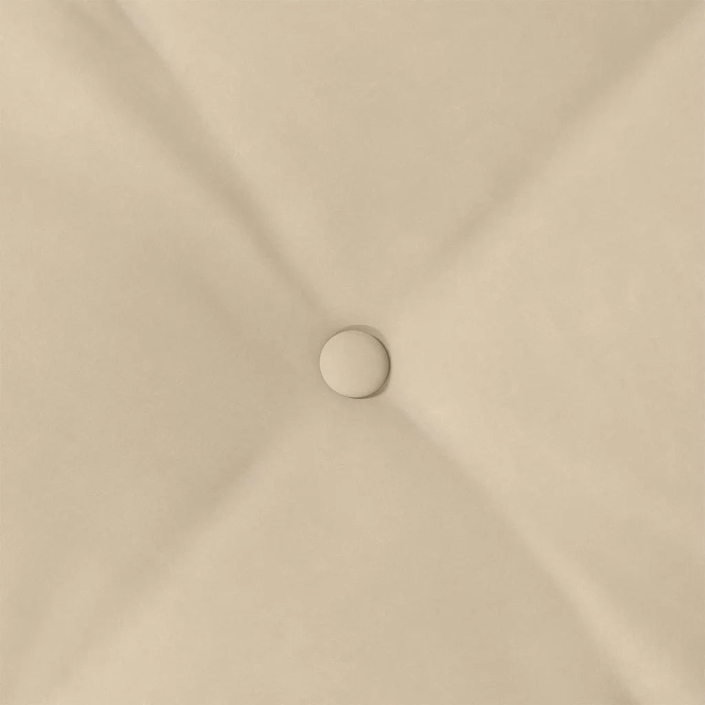 Cuscino per Schiena Crema 100 x 50 cm Tessuto in Microfibra 42014777