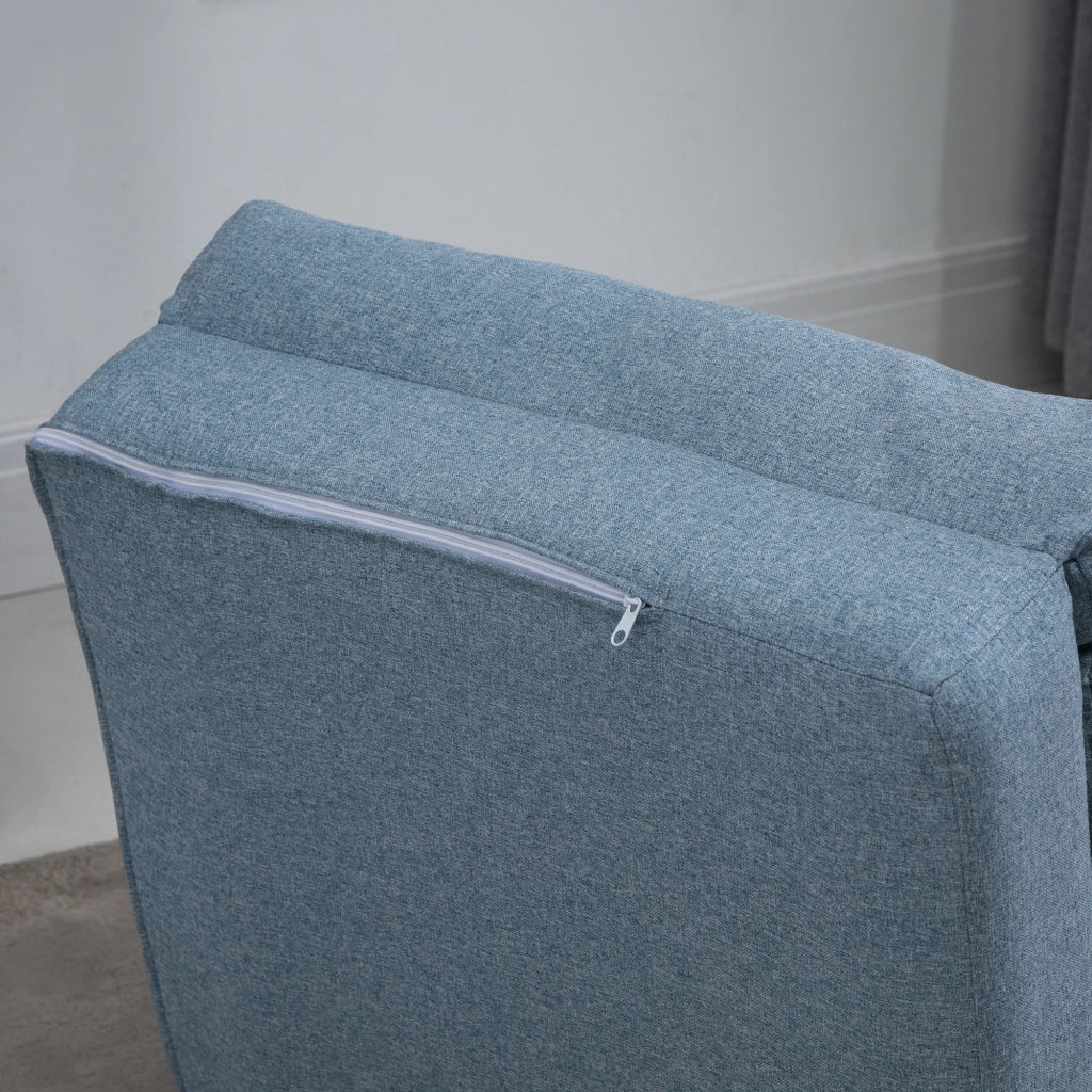 Poltrona letto reclinabile con cuscino ¨C Minimal ¨C blu