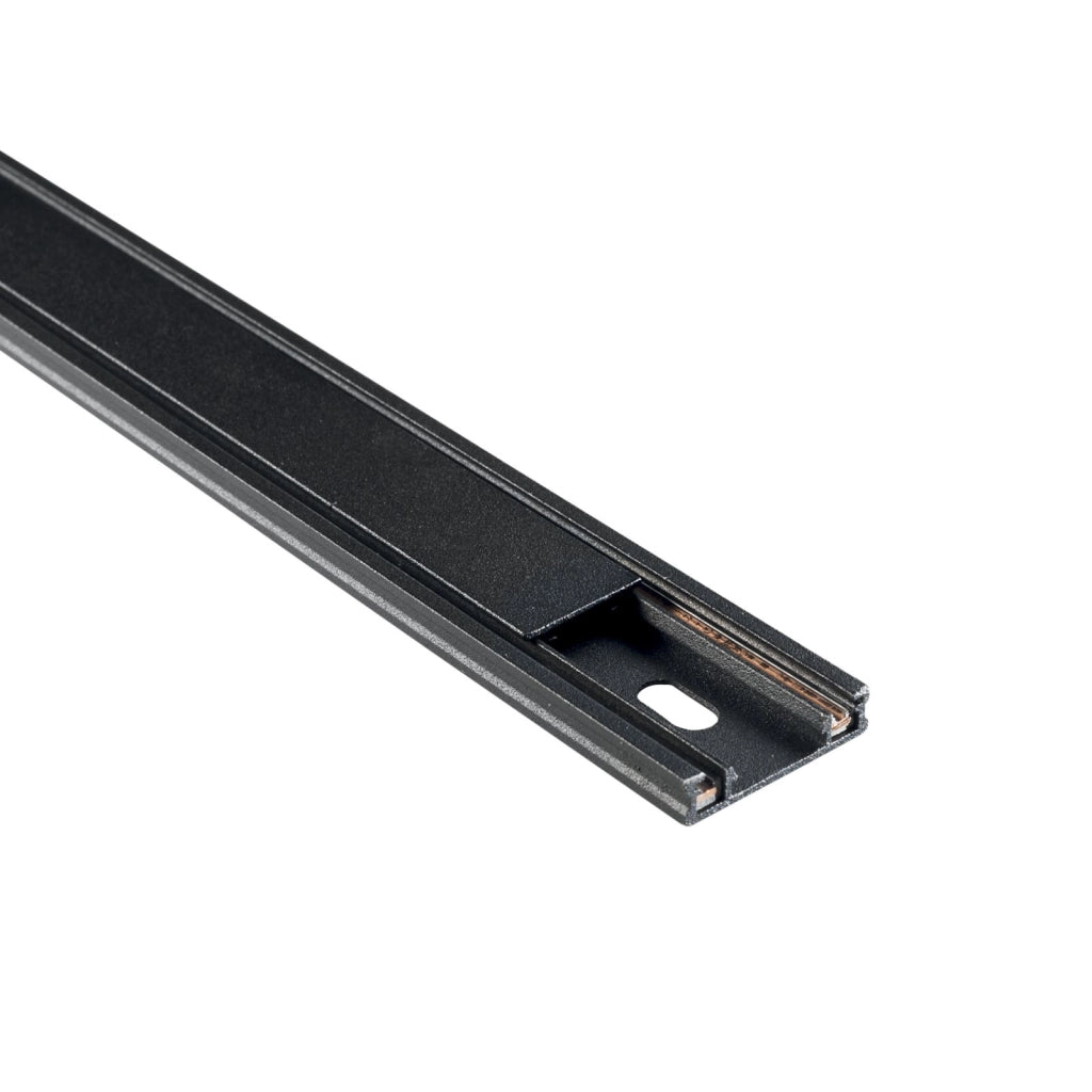 BINARIO BERNINI 48V NERO CON TAPPI INCLUSI 200CM
