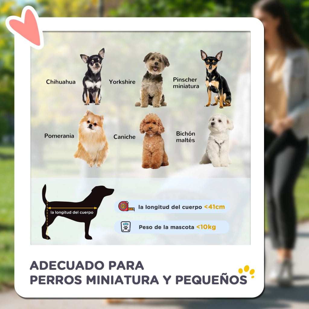 Passeggino per Cani a 3 Ruote ¨C Xylo ¨C con Finestre in Rete, Cestino Portaoggetti e Cinture di Sicurezza, 109,5x57,5x106,5 cm, Rosso