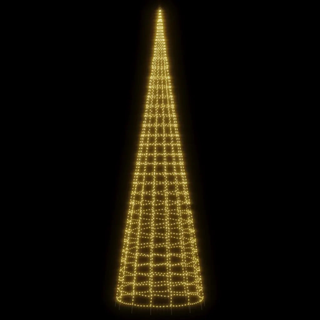 Albero di Natale a LED 3000 LED Bianco Caldo 800 cm 358120