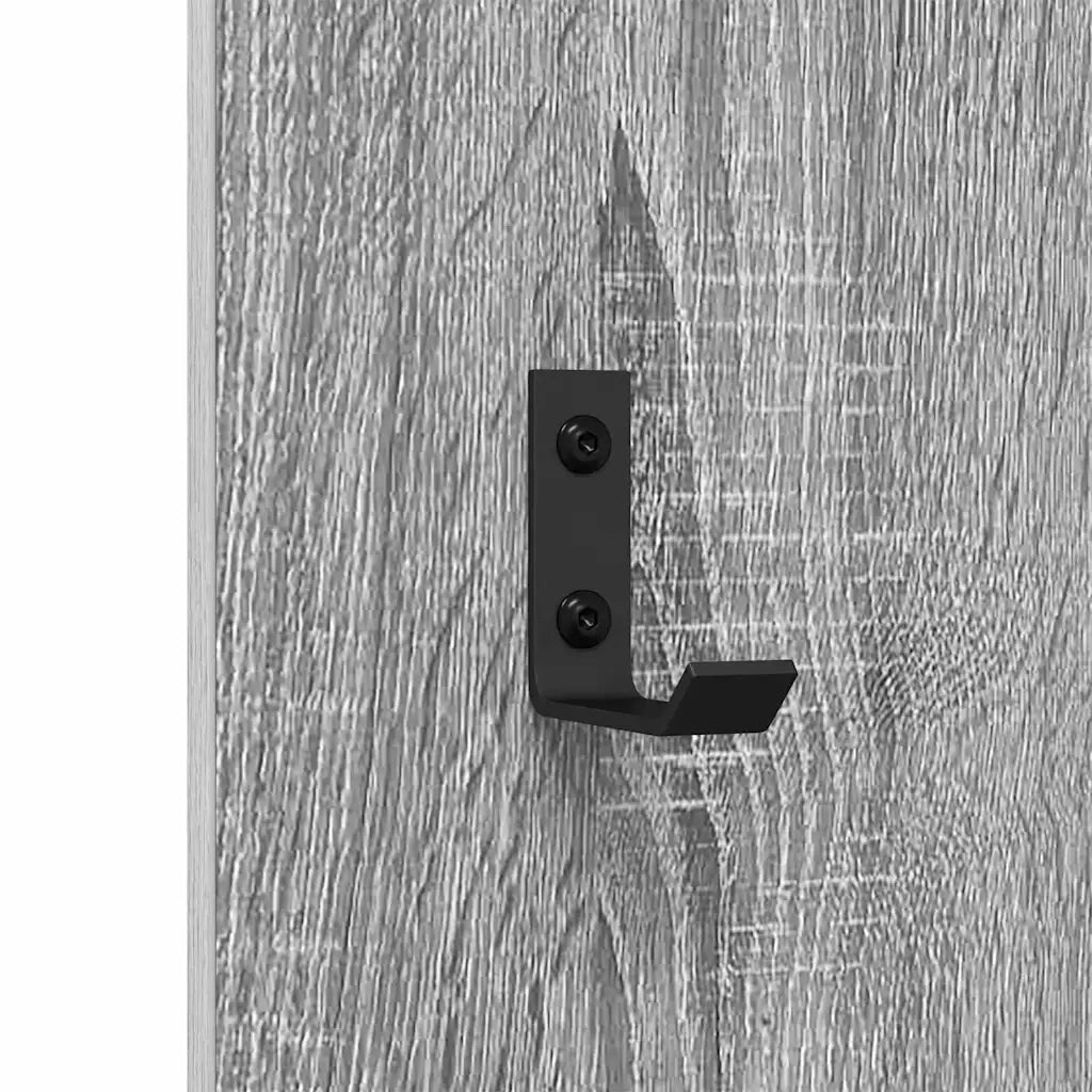 Appendiabiti a muro A parete Grigio Sonoma 30 x 1,5 x 80 cm 874472