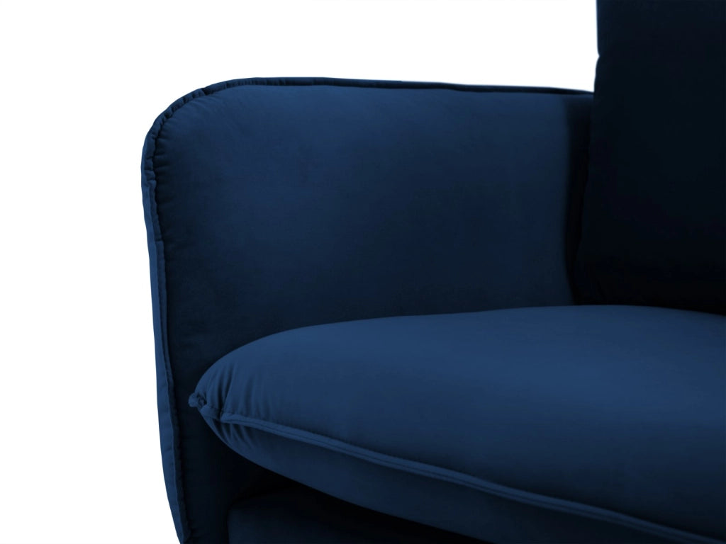 Cosmopolitan Design - Divano "Vienna" 2 posti in velluto blu reale 