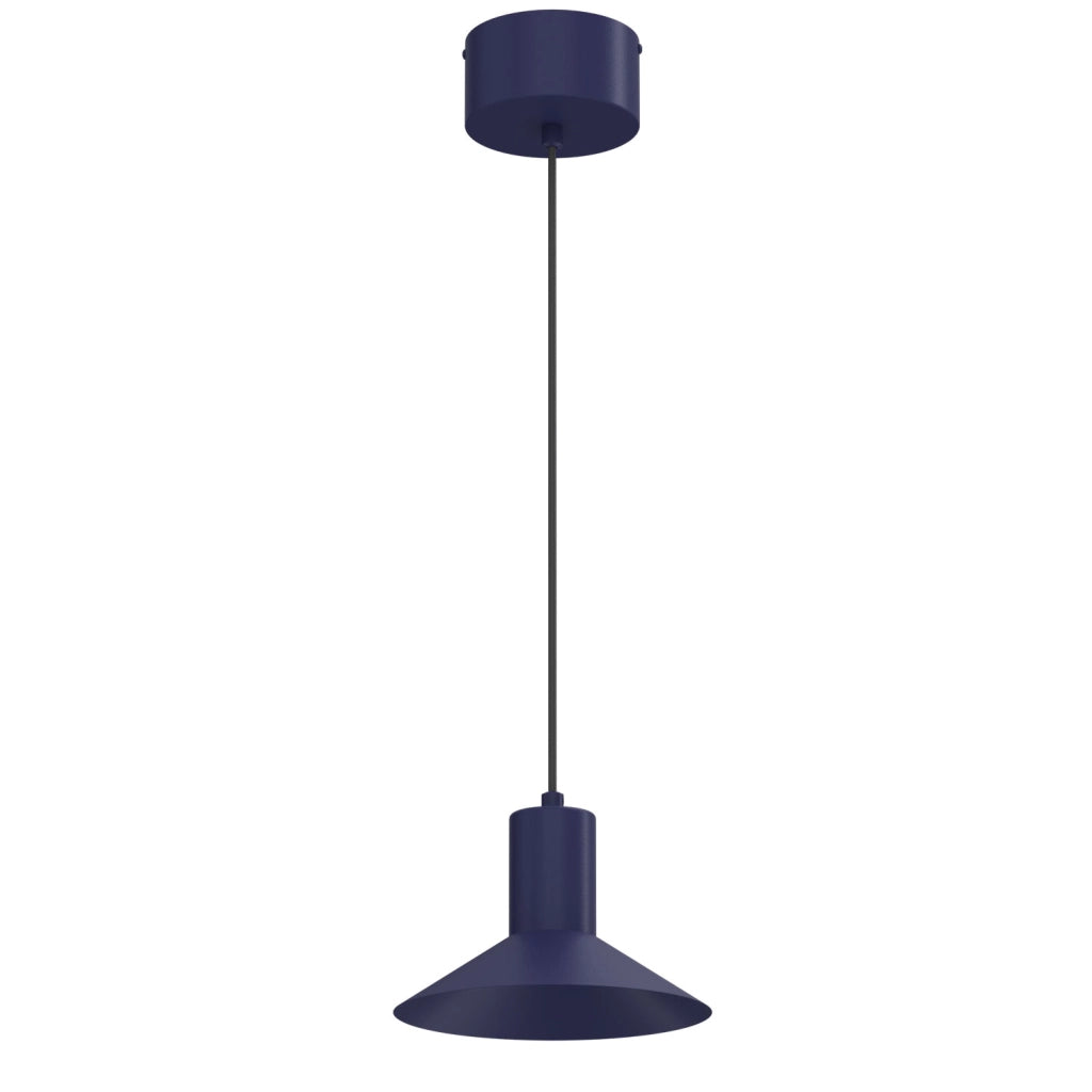 Lampada sospesa Nox 1xGU10 blu metallo 20 cm Luminex