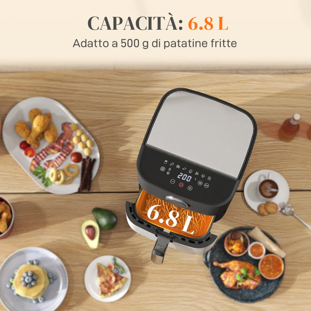 Friggitrice ad Aria 8L 1700W ¨C Minimal ¨C Nero