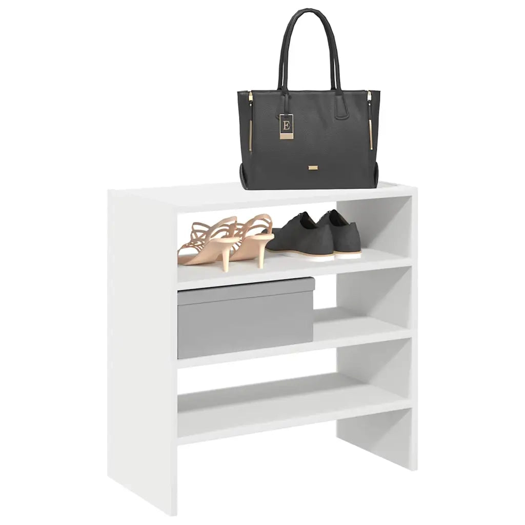 Scarpiere 2 pz Impilabili Bianche 60x30x30,5 cm 858858