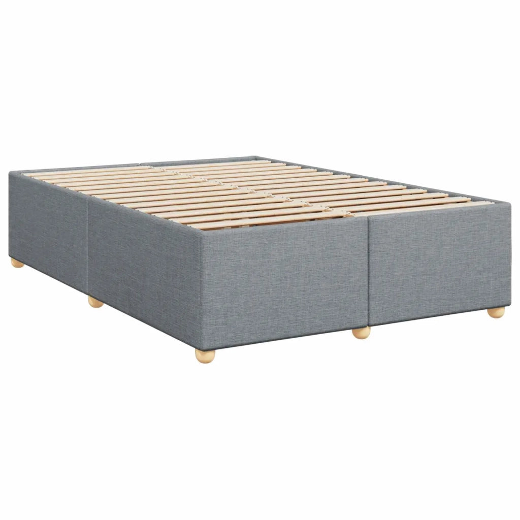 Letto box spring con materasso Grigio Chiaro 140 x 200 cm 3455357