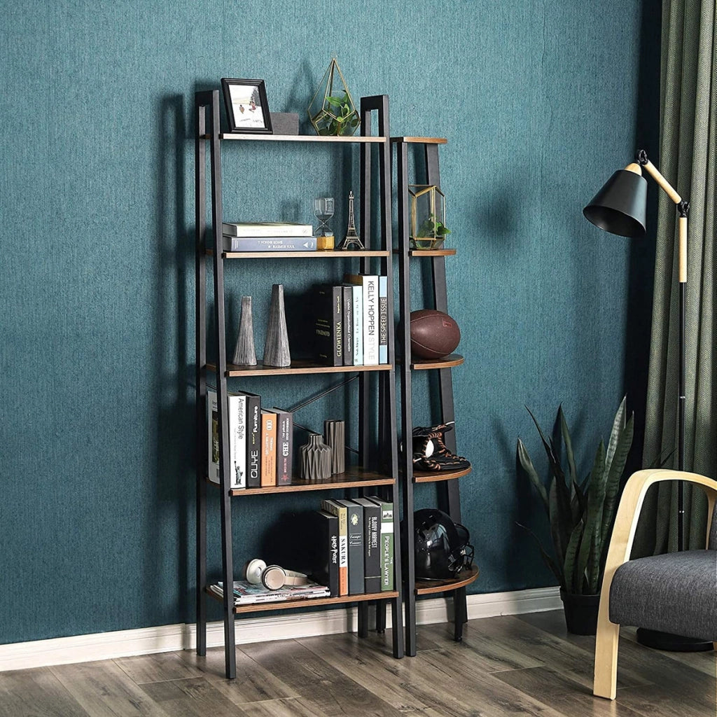 Libreria a Scala Industrial LLS45X in Legno e Metallo
