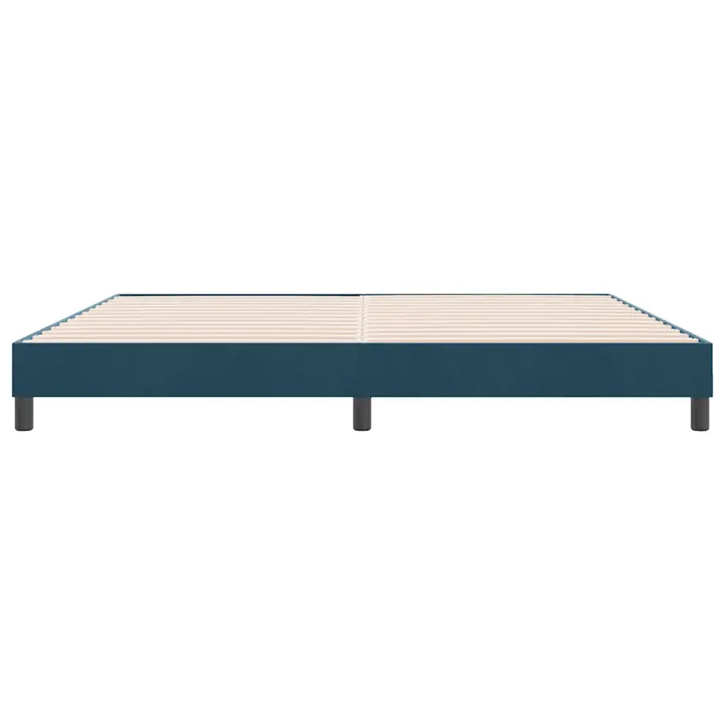 Giroletto senza Materasso Blu Scuro 180x220 cm in Velluto 4101419