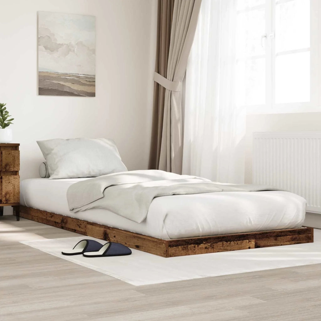 Struttura letto a terra Legno vecchio 80 x 200 cm 893538