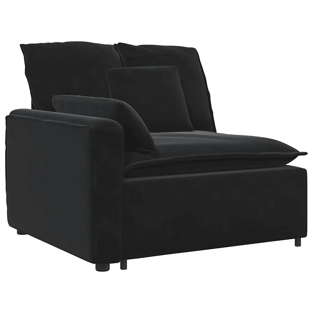 Modulo Terminale Bracciolo Divano Modulare con Cuscini-Sofa Modulare-Divanetto 100 cm 658641