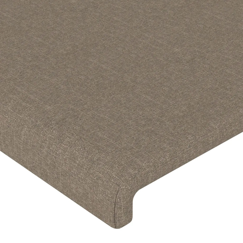 Letto singolo | Letto per adulti | Giroletto senza Materasso Tortora 90x200 cm Tessuto