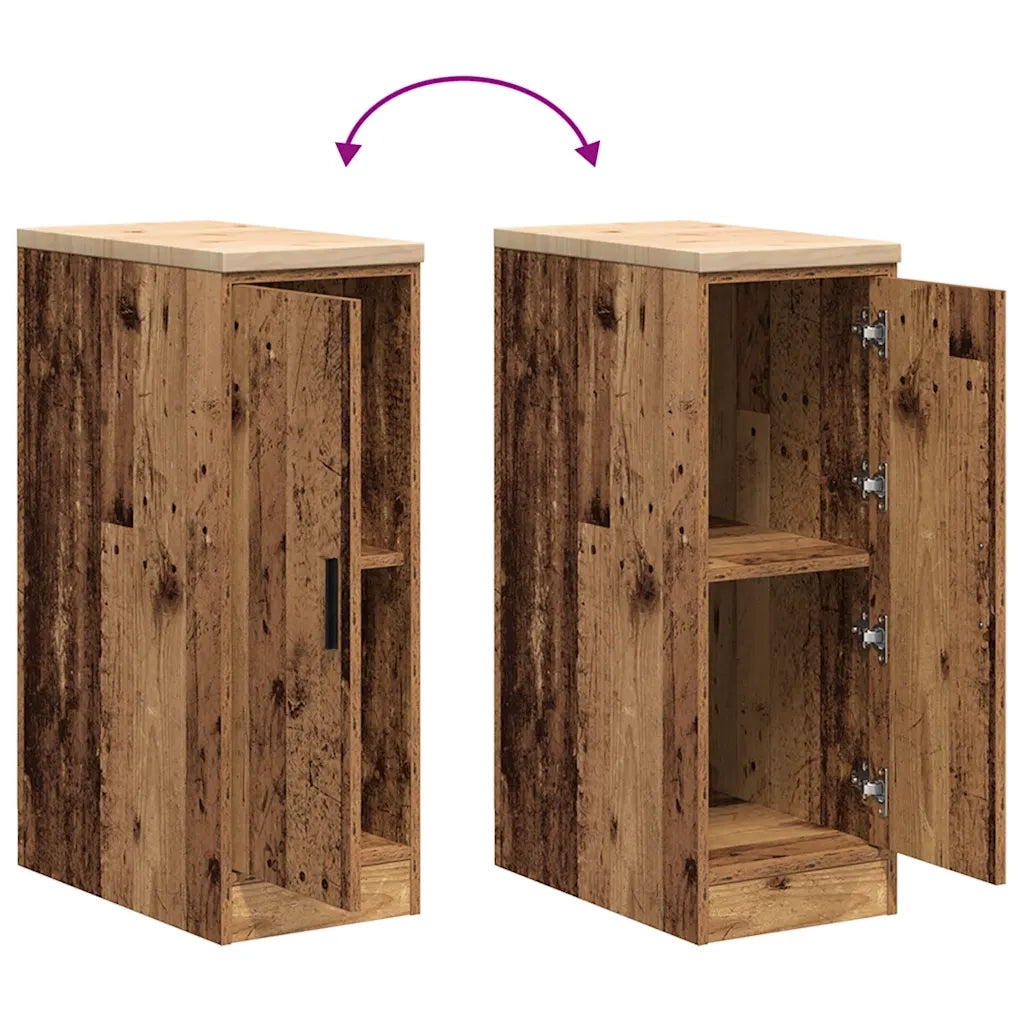 Armadietto per Garage in Legno Vecchio 30x51x85 cm 860560