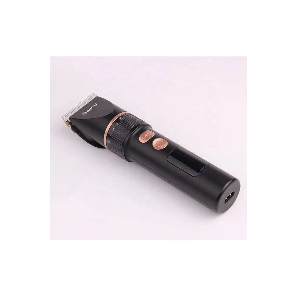 Trade Shop - Tagliacapelli Professionale Trimmer A Batteria Ricaricabile Display Lcd Gm-6609 -
