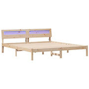 Letto matrimoniale | Letto per adulti | Struttura del letto Marrone 200 x 200 cm Pino massello