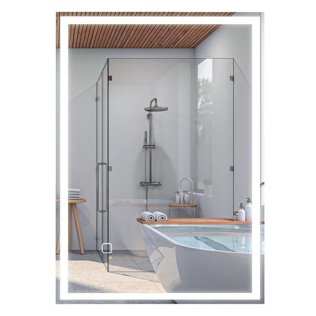 Specchio da Bagno con LED ¨C Minimal ¨C Bianco