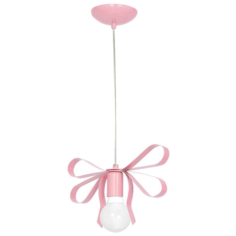 Lampada a sospensione Milagro Emma rosa E27 1 luce