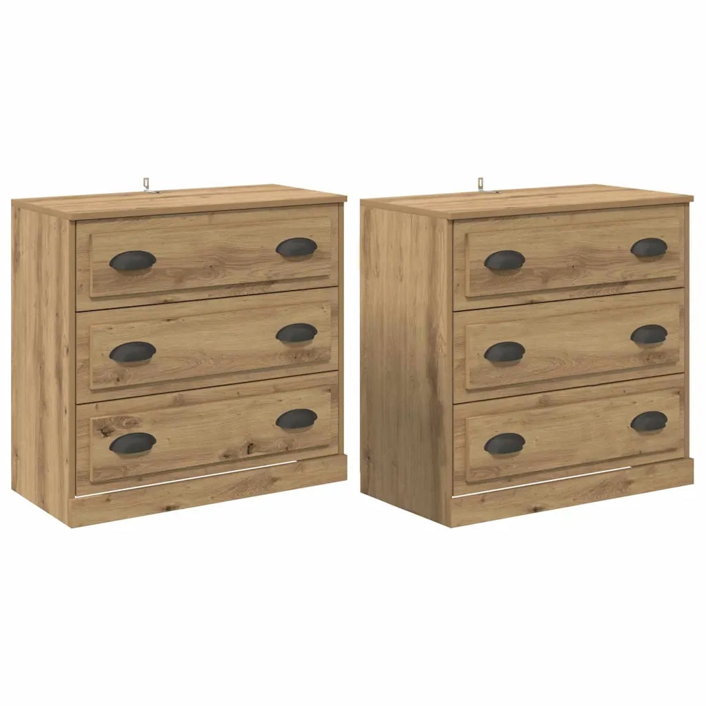 Sideboards 2 pcs Rovere artigianale 70 x 35,5 x 67,5 cm 3402654
