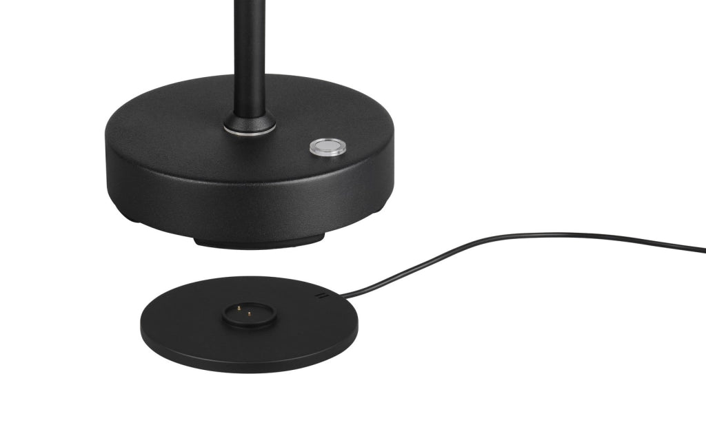 Lampada da scrivania wireless nera USB-C LED CCT 3W