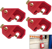 Miniatuurstroomonderbreker Lockout con vite, isolazione sicura, 4 pezzi