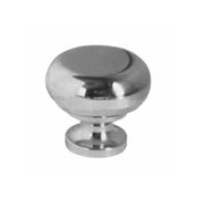 Pomolo Tondo Ottone Cromato mm 20